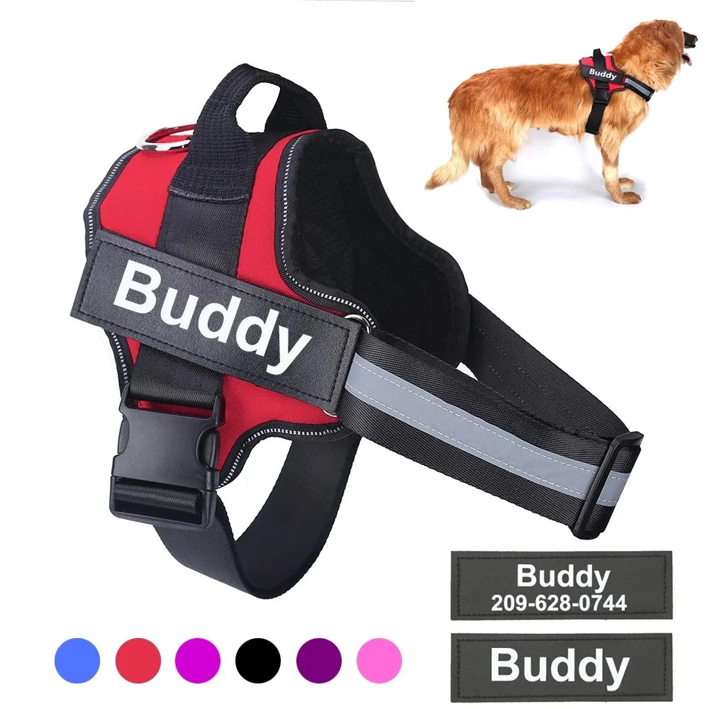 Breathable No Pull Personalized Dog Harness